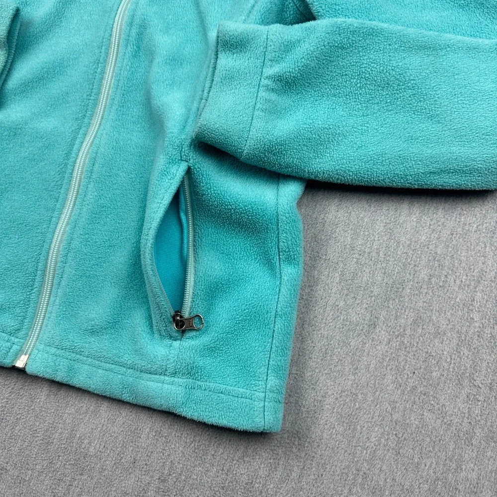 Columbia Jacket Girls Medium 10/12 Blue Benton Springs Fleece Full‎ Zip Kids